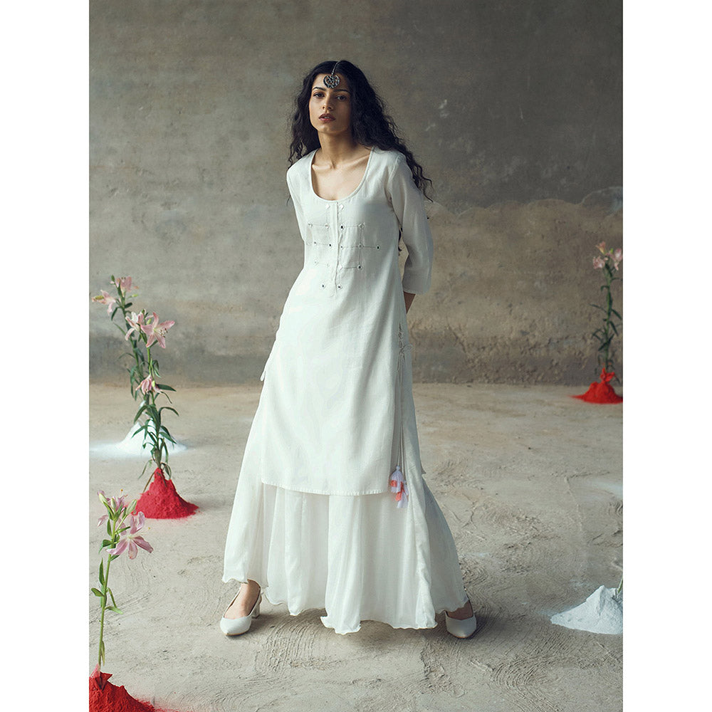 Gulaal Some Straight Kurta With Skirt (Set of 2)