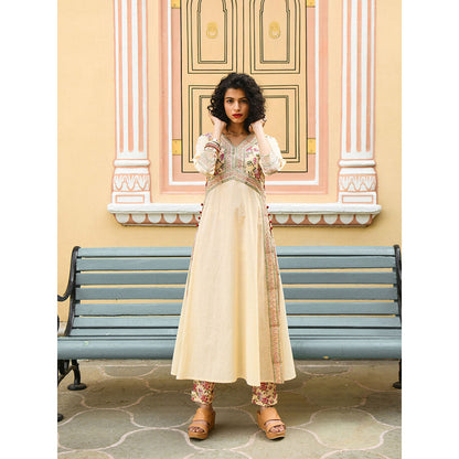 Gulaal Bellflower High Slit Kurta