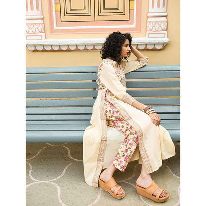 Gulaal Bellflower High Slit Kurta