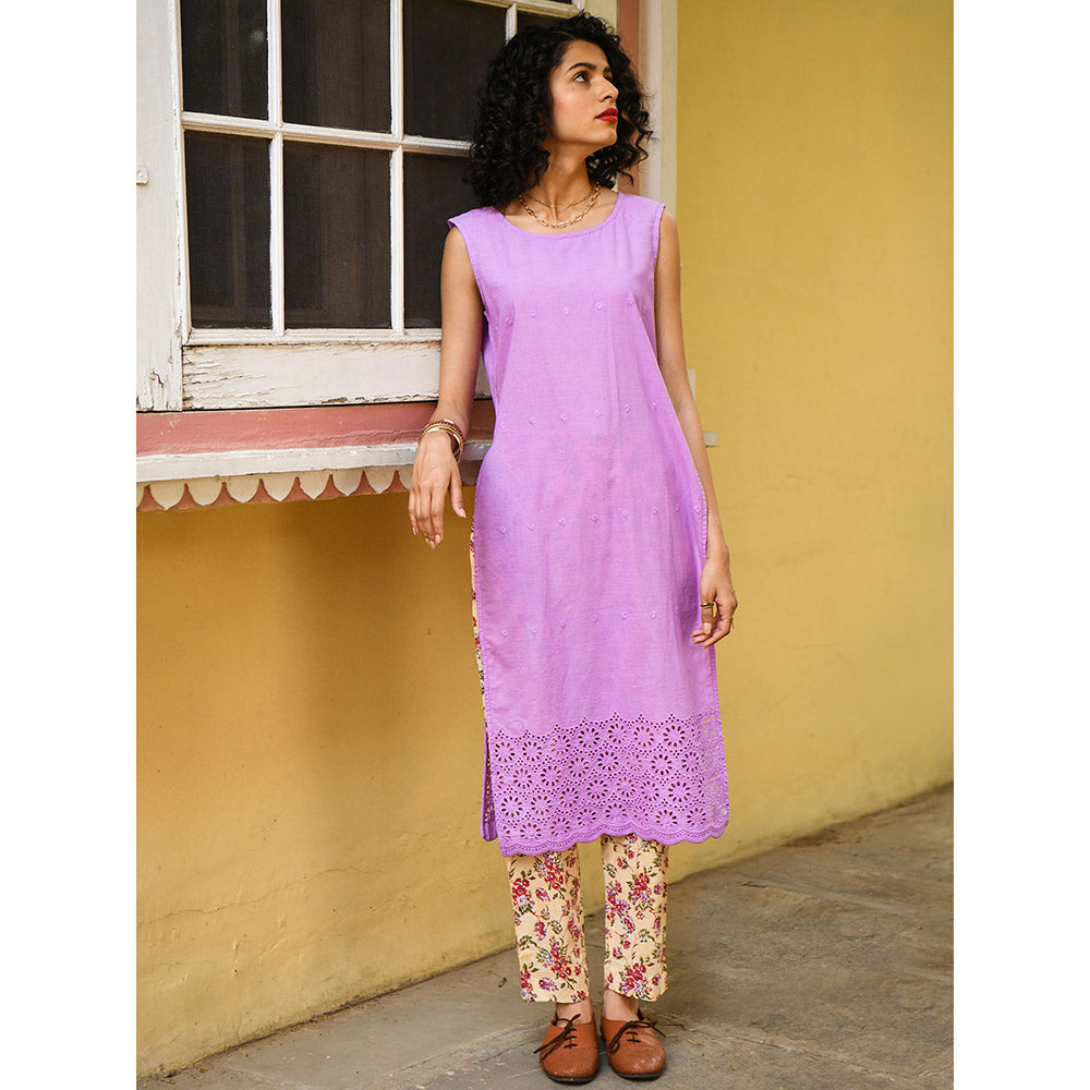 Gulaal Sweet Pea Kurta Pants Set (Set of 2)