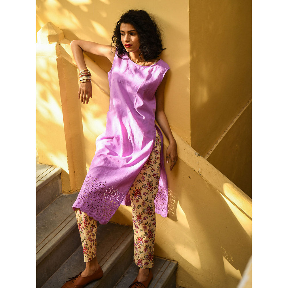 Gulaal Sweet Pea Kurta Pants Set (Set of 2)