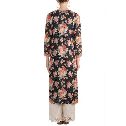 Gopi vaid Black Embellished Tunic