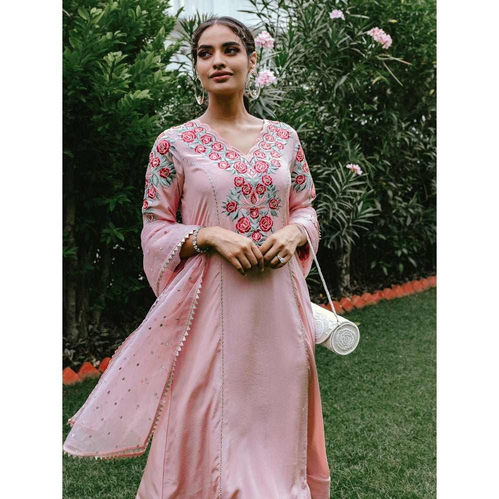 House Of Muher Alina Pink Suit Set (Set of 3)