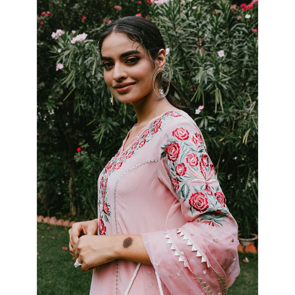 House Of Muher Alina Pink Suit Set (Set of 3)