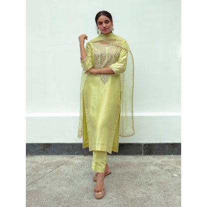 House Of Muher Amora Green Suit Set (Set of 3)
