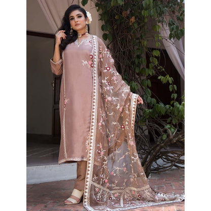 House Of Muher Mariam Bronze Suit Set (Set of 3)