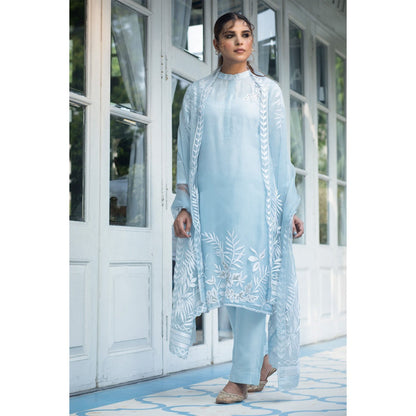 House Of Muher Noor Ice Blue Kurta Set
