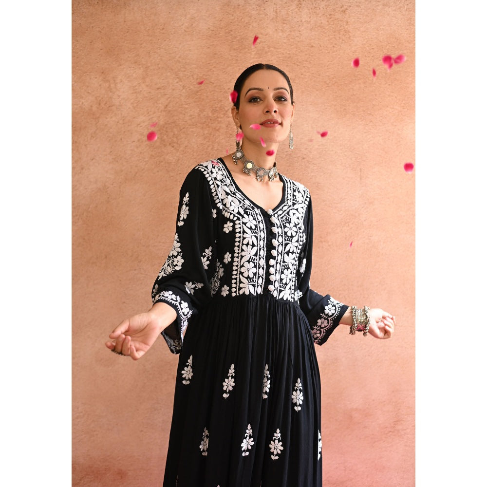 House of Chikankari Gulnar Chikankari Modal Anarkali Set