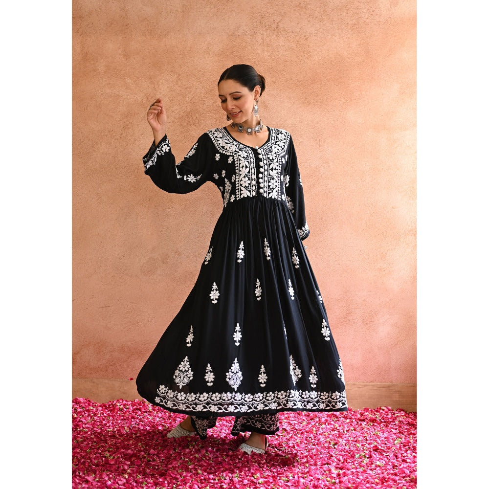 House of Chikankari Gulnar Chikankari Modal Anarkali Set
