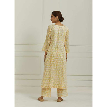 Ikshita Choudhary Yellow Kurta (Set of 3)