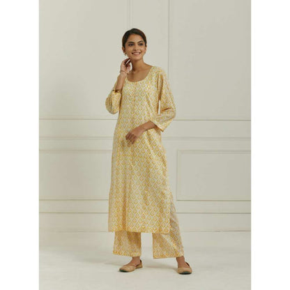 Ikshita Choudhary Yellow Kurta (Set of 3)