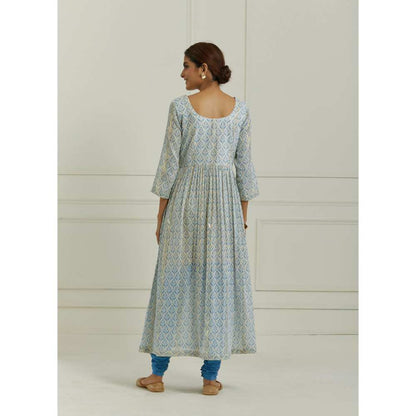 Ikshita Choudhary Blue Kurta (Set of 3)