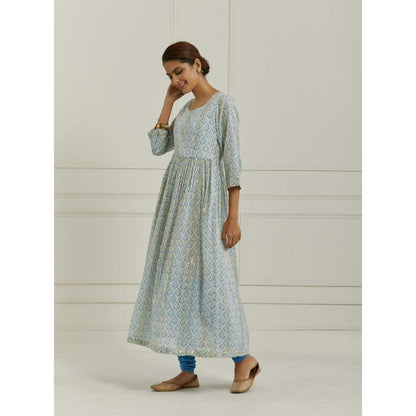 Ikshita Choudhary Blue Kurta (Set of 3)
