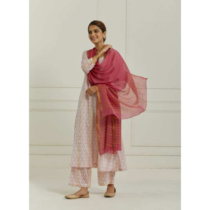 Ikshita Choudhary Pink Kurta (Set of 3)