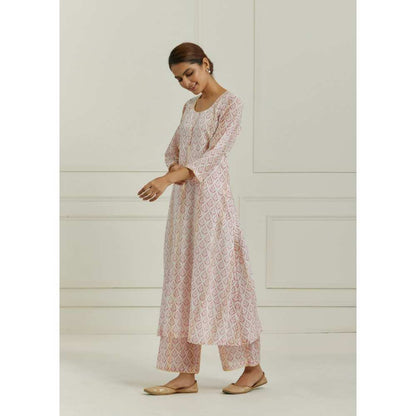 Ikshita Choudhary Pink Kurta (Set of 3)