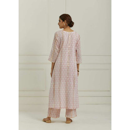 Ikshita Choudhary Pink Kurta (Set of 3)