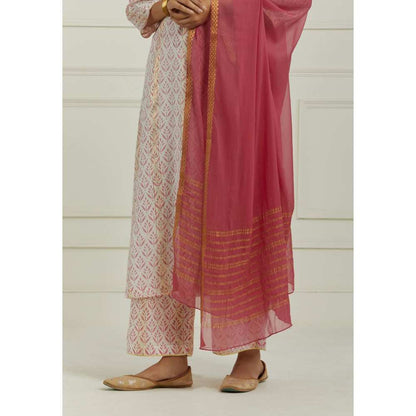 Ikshita Choudhary Pink Kurta (Set of 3)