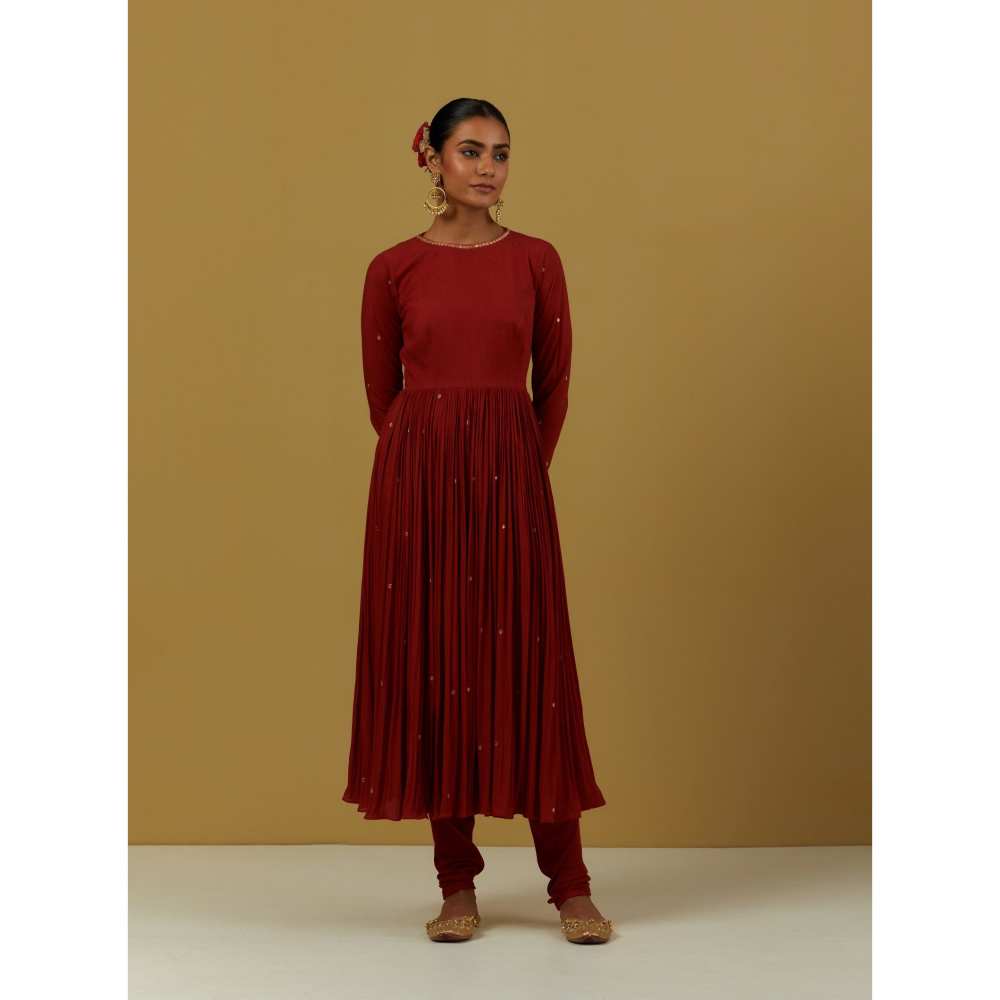 Ikshita Choudhary Red Kurta