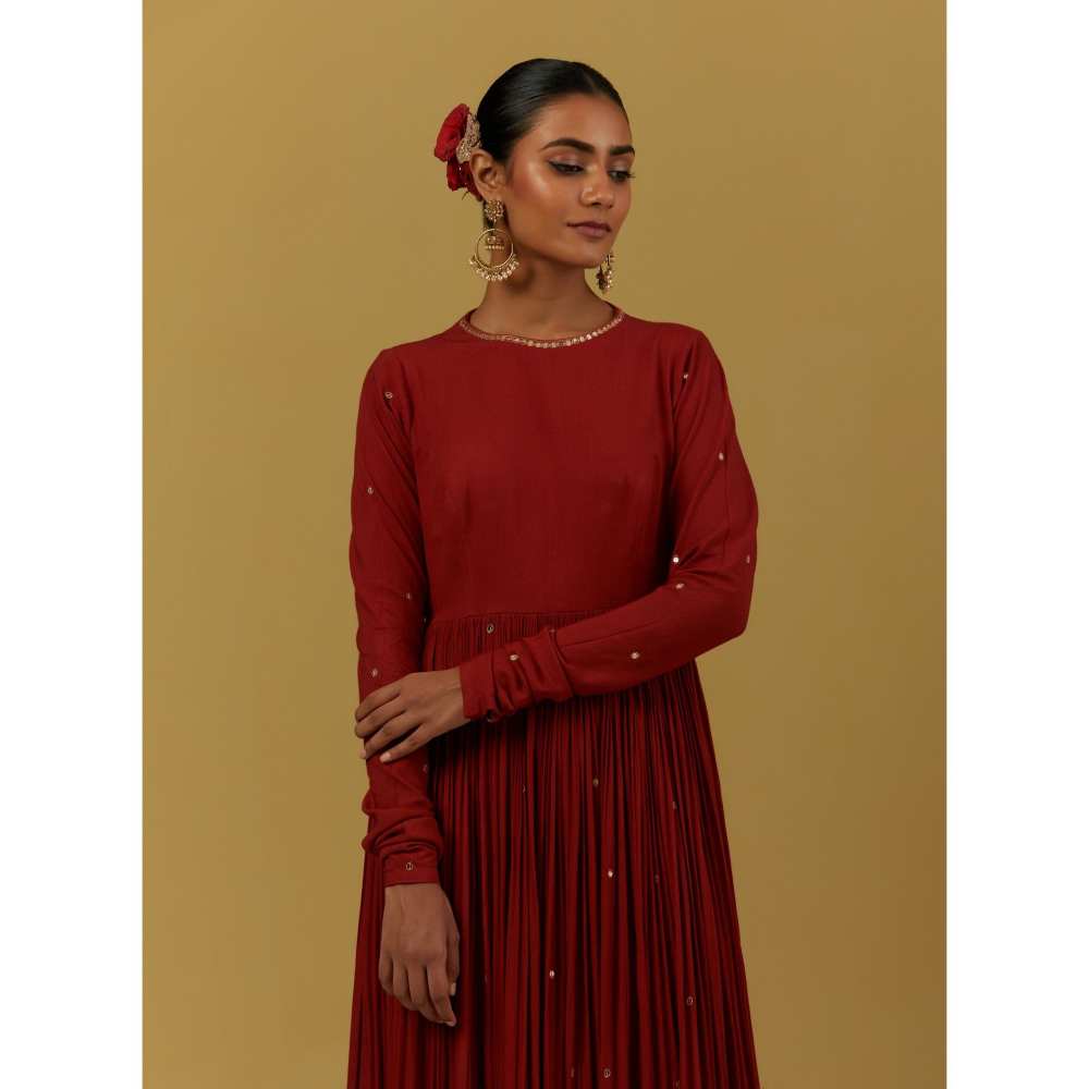 Ikshita Choudhary Red Kurta