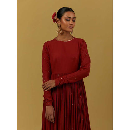 Ikshita Choudhary Red Kurta
