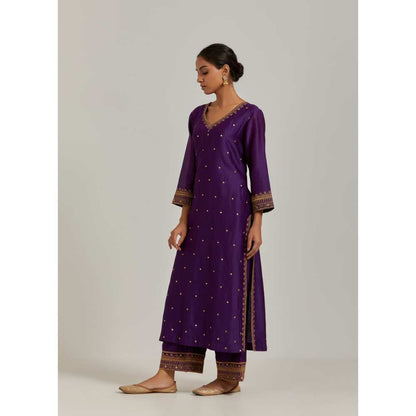 Ikshita Choudhary Purple Kurta (Set of 2)