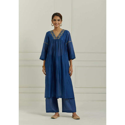 Ikshita Choudhary Blue Kurta