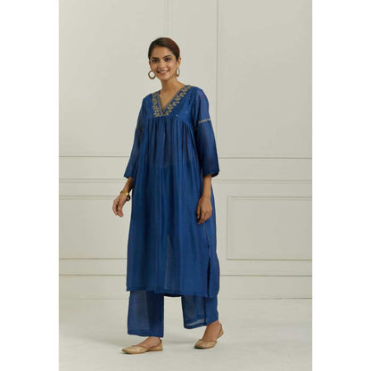 Ikshita Choudhary Blue Kurta