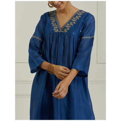 Ikshita Choudhary Blue Kurta