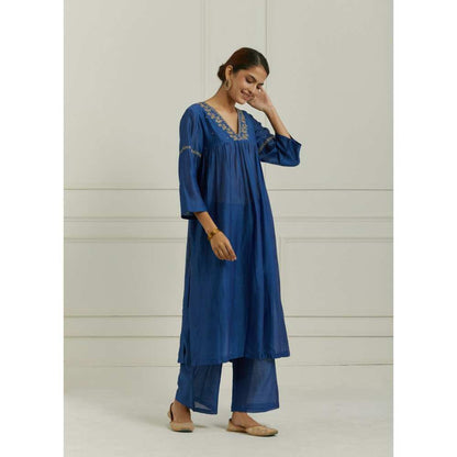 Ikshita Choudhary Blue Kurta