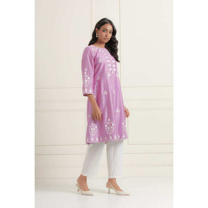 Ikshita Choudhary Purple Kurta