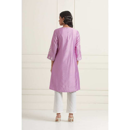 Ikshita Choudhary Purple Kurta