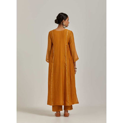 Ikshita Choudhary Mustard Kurta (Set of 2)