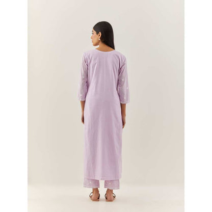 Ikshita Choudhary Lavender Kurta (Set of 2)