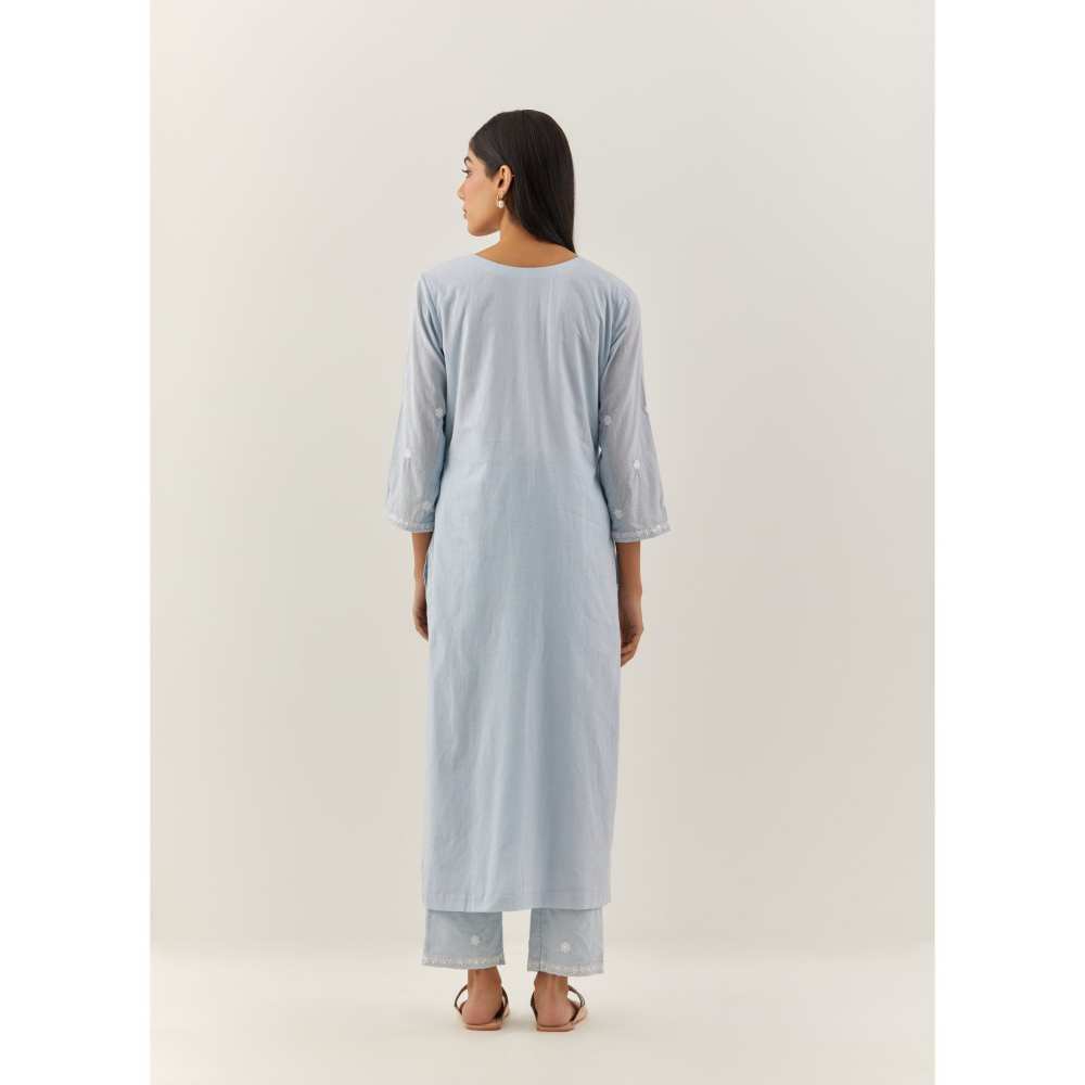 Ikshita Choudhary Blue Kurta (Set of 2)