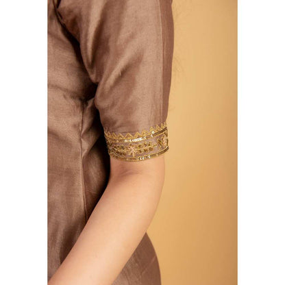 Ikshita Choudhary Brown Kurta (Set of 2)