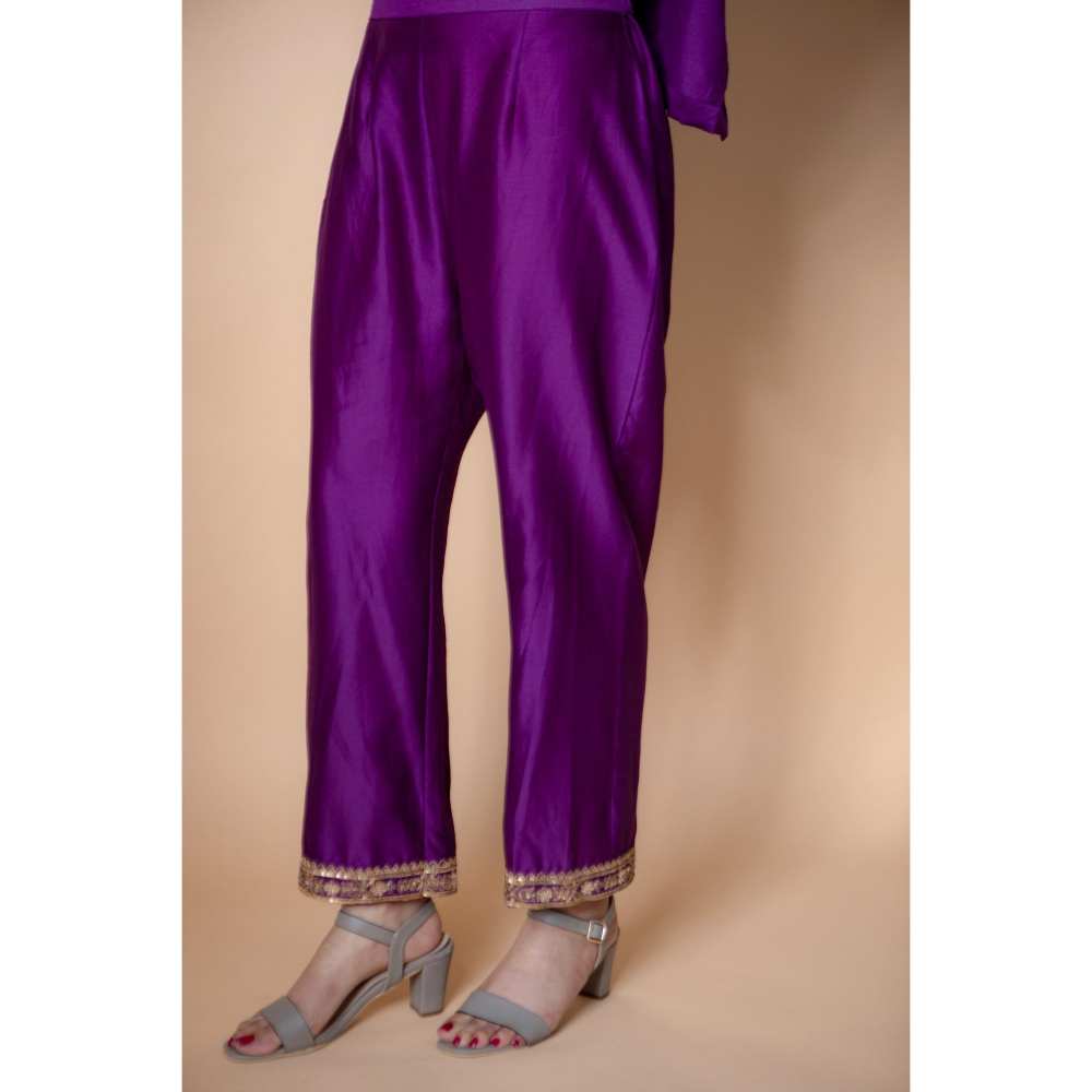 Ikshita Choudhary Purple Kurta (Set of 2)