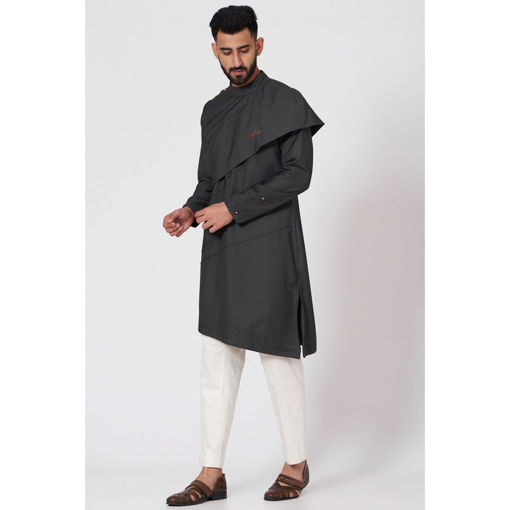 Jatin Malik Flap Kurta (Set of 2)