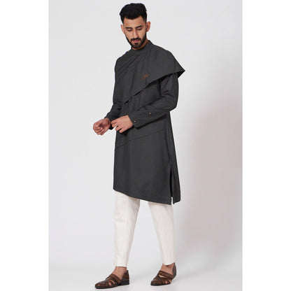 Jatin Malik Flap Kurta (Set of 2)