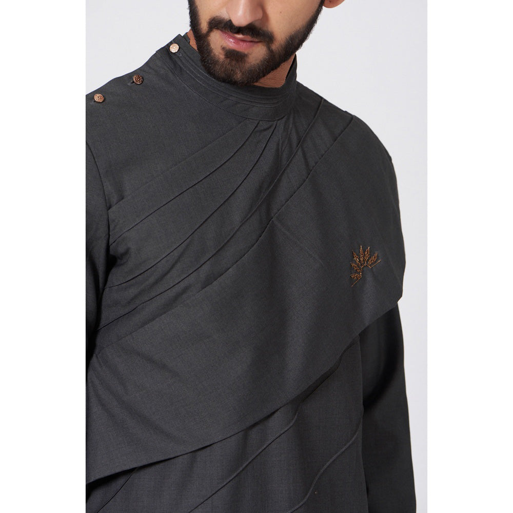 Jatin Malik Flap Kurta (Set of 2)
