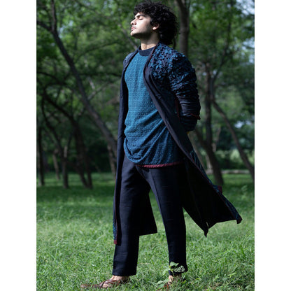 Jatin Malik Concept Look Long Jacket (Set of 3)