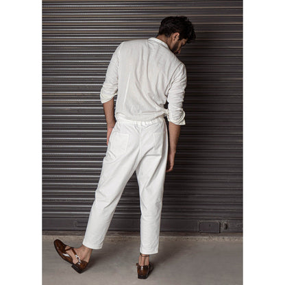 Jatin Malik The Chawk White Shirt (Set of 2)
