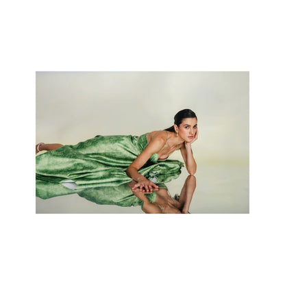 JULY ISSUE Green Tara Dress