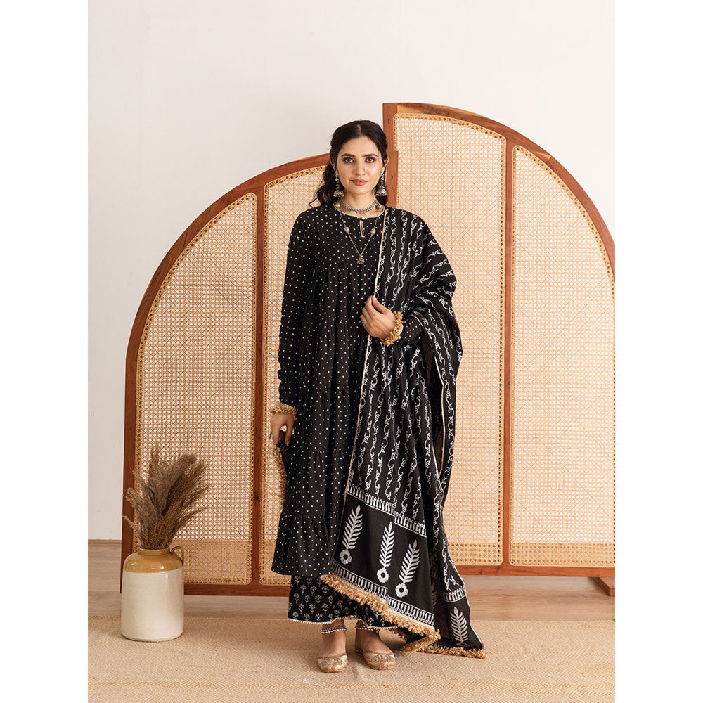 Maison Shefali Raat Rani Anarkali Pant And Dupatta (Set of 3)