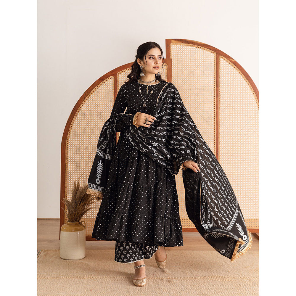 Maison Shefali Raat Rani Anarkali Pant And Dupatta (Set of 3)