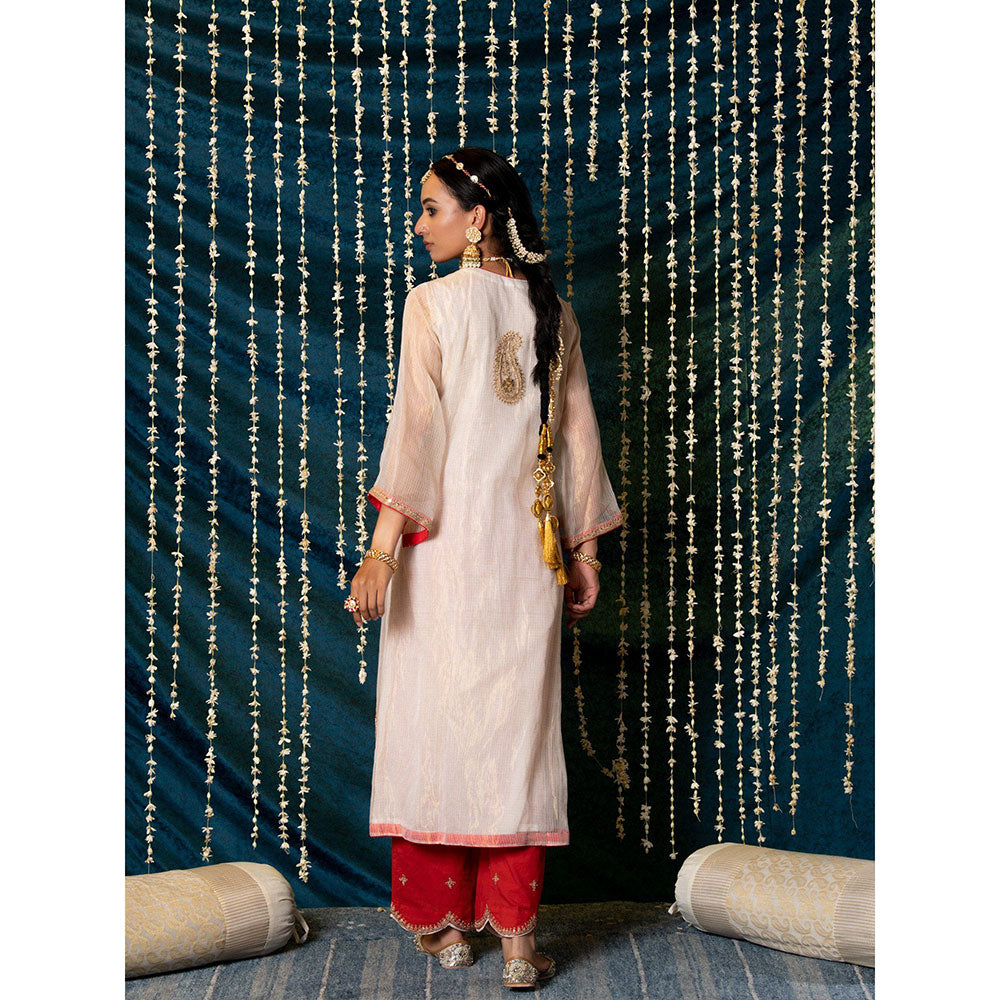 Maison Shefali Kanak Kurta (Set of 3)