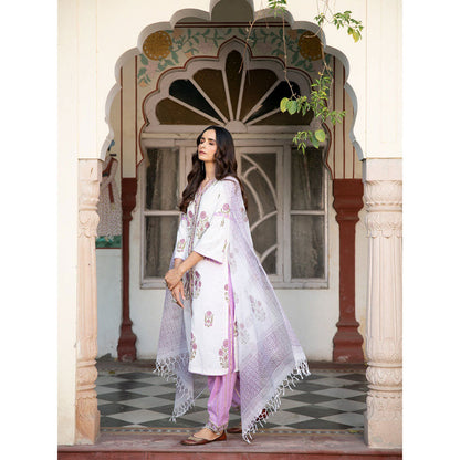 Maison Shefali Chaand Sehar Kurta Salwar With Dupatta (Set of 3)