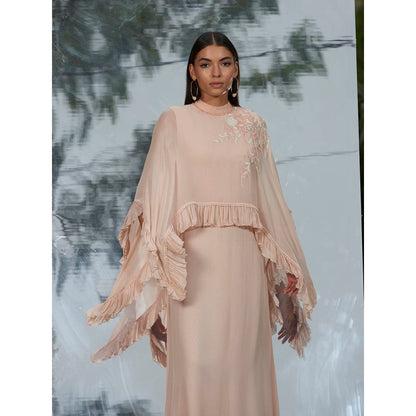 Mandira Wirk Placement Embroider Kaftan Dress