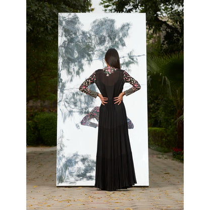 Mandira Wirk Embroidered Tier Dress