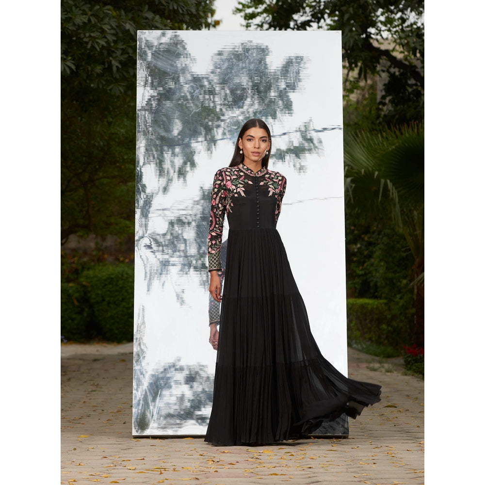 Mandira Wirk Embroidered Tier Dress
