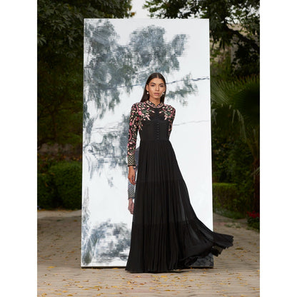 Mandira Wirk Embroidered Tier Dress